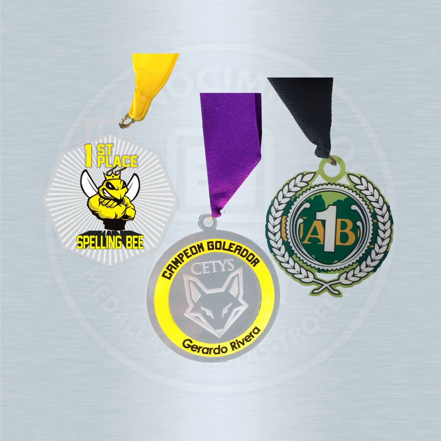 Medallas personalizadas de acrilico