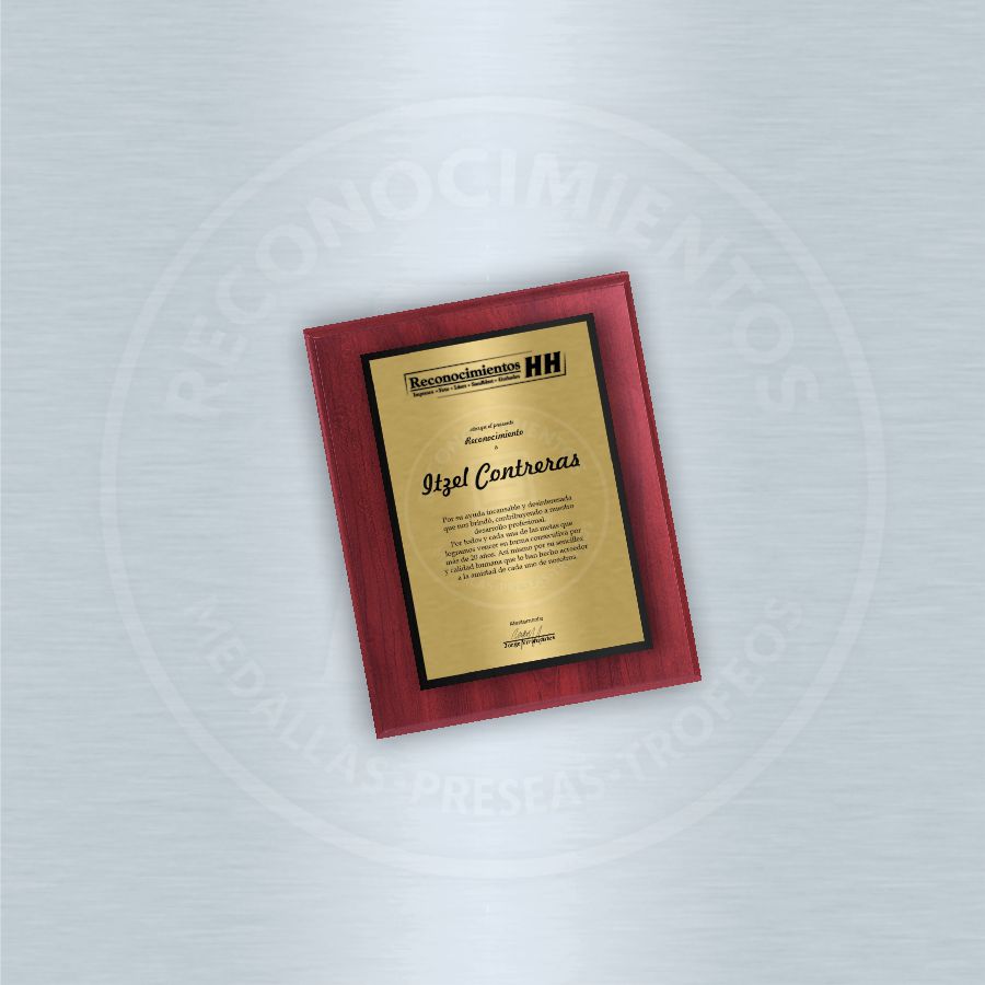 Placa de Madera Burgundy Natural