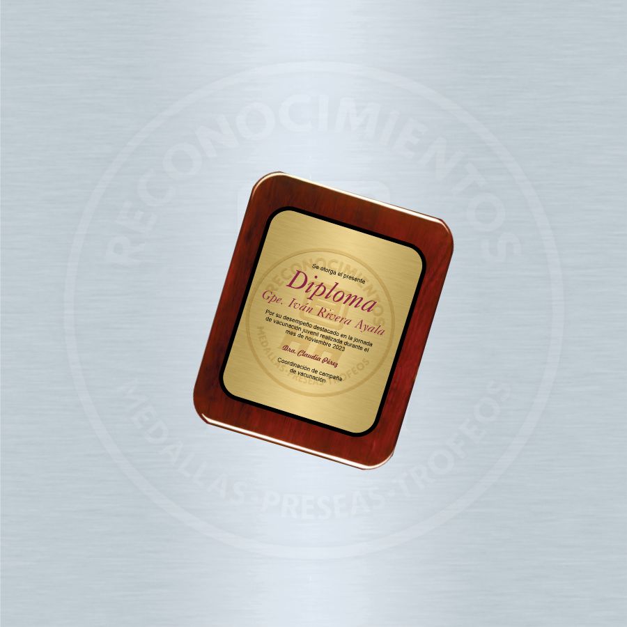 Placa de Madera Pulido Italiano Burgundy