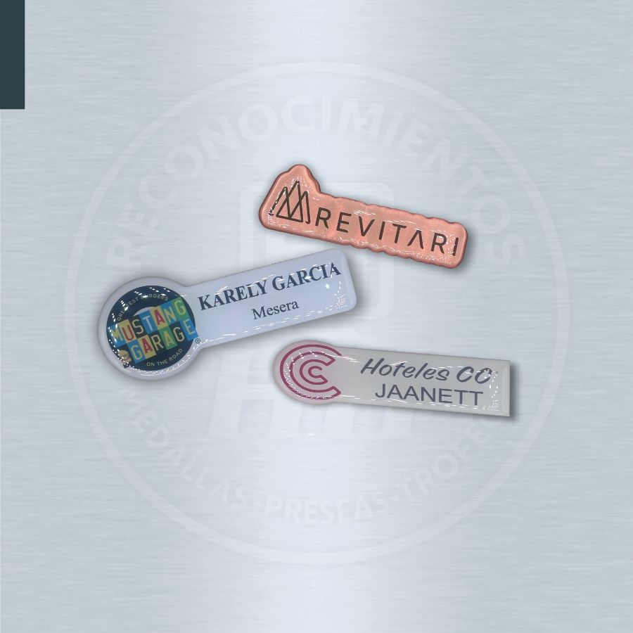 Aluminum Badge with Resin Pin Pin Brooch