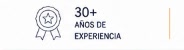 30+ A&ntilde;os de Experiencia