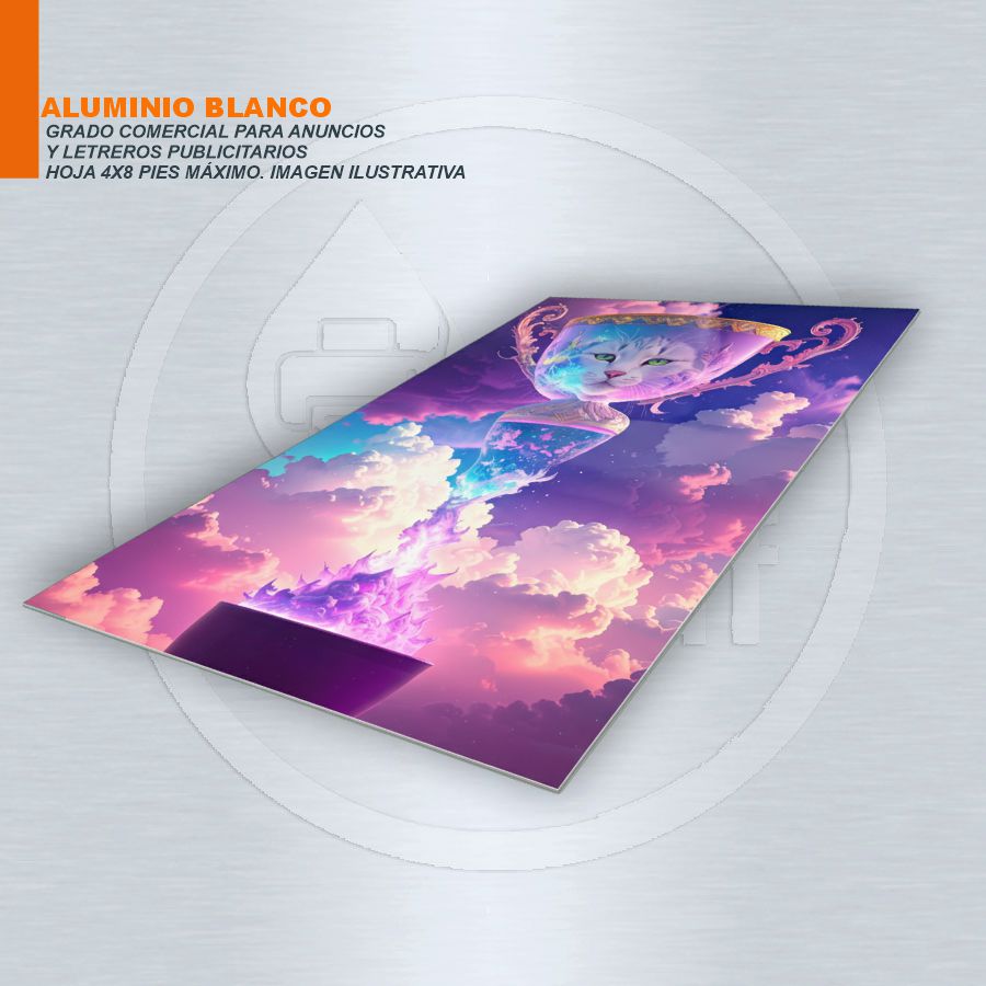 HOJA DE ALUMINIO 0.40 1 LADO UV