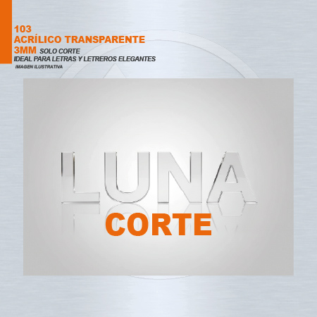 ACRILICO TRANSPARENTE 3MM SOLO CORTE