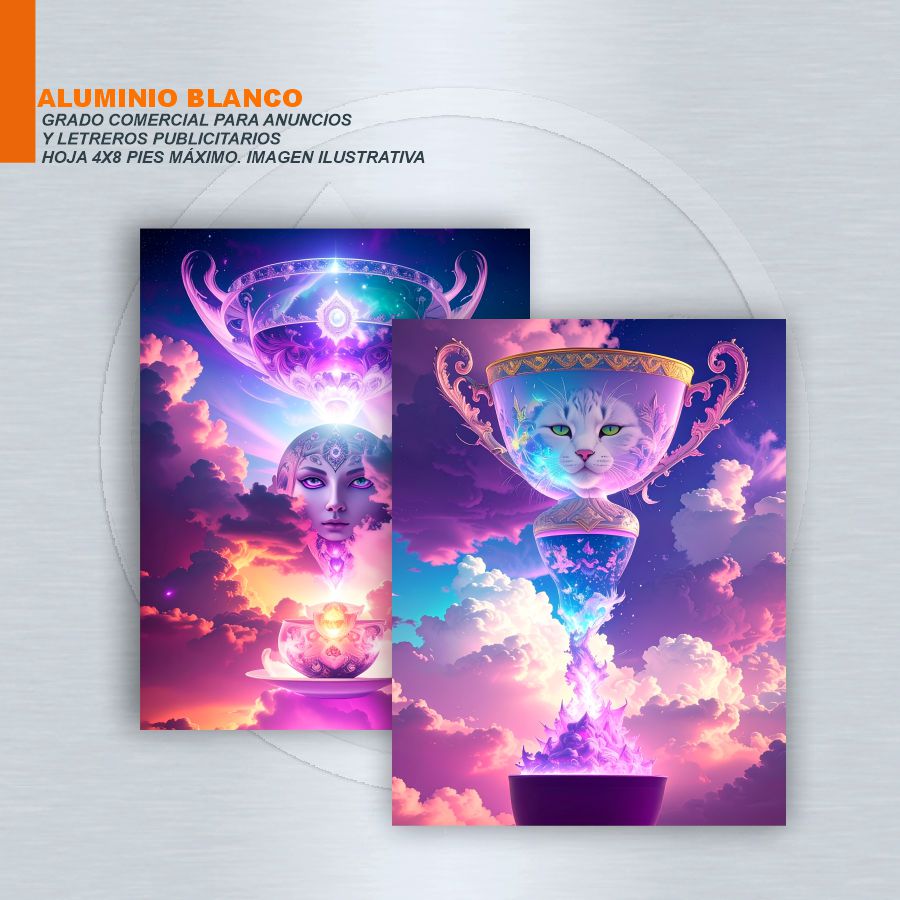 HOJA DE ALUMINIO 0.40 IMPRESO POR 2 LADOS UV