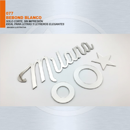 BEBOND BLANCO 3 MM SOLO CORTE