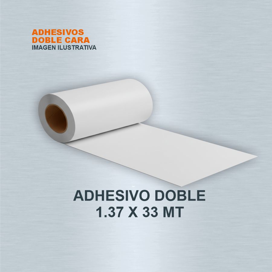TAPE ADHESIVO DOBLE 1.37 X 33 MT
