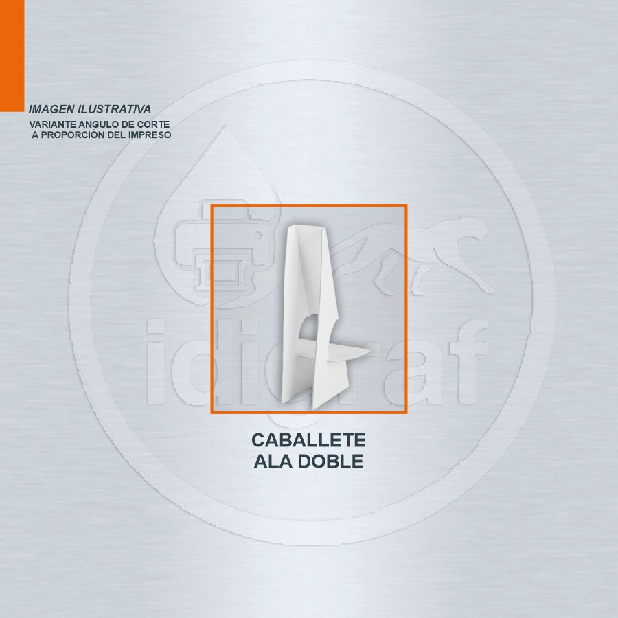 COROPLAST DOUBLE WING EASEL SMALL 6X16 INCHES