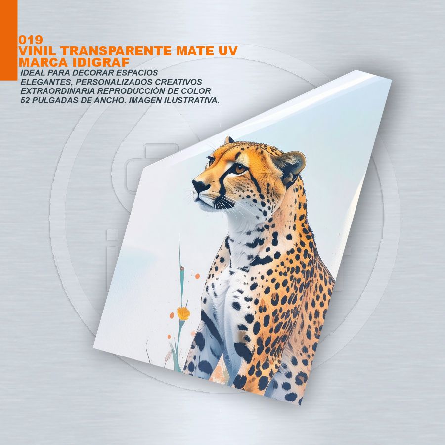 VINIL TRANSPARENTE MATE MARCA IDIGRAF UV