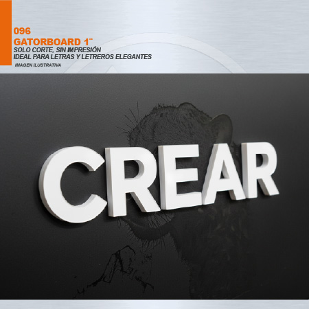 GATORBOARD 1 PULGADA SOLO CORTE