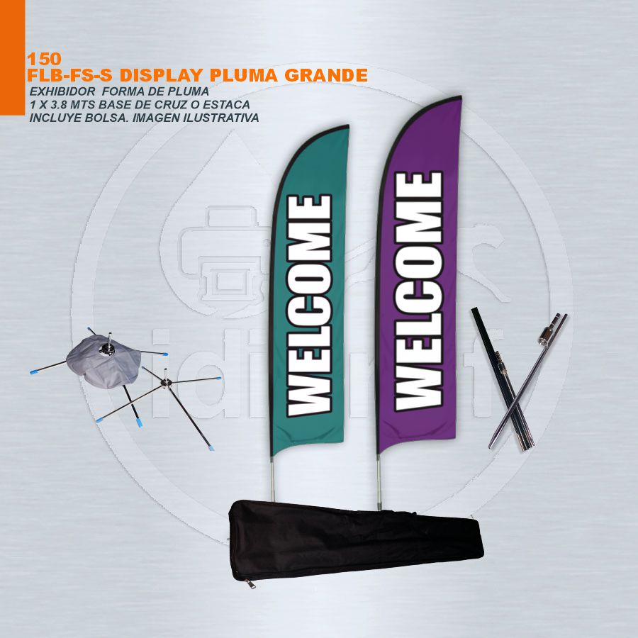 DISPLAY PLUMA GRANDE 4.3 MT ALTURA