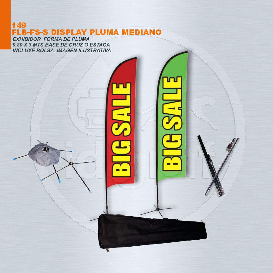 DISPLAY PLUMA MEDIANO 3.5 MT ALTURA