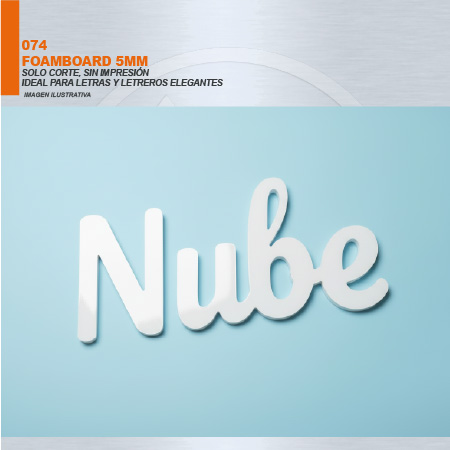 FOAMBOARD 5MM BLANCO SOLO CORTE
