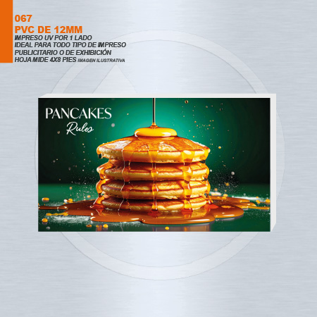 PVC 12 MM IMPRESION 1 LADO UV