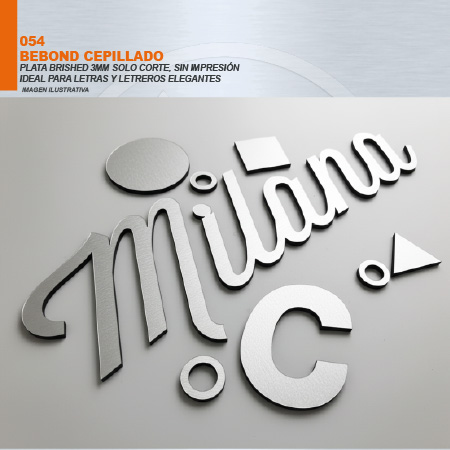 BEBOND PLATA BRUSHED 3 MM SOLO CORTE