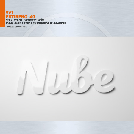 ESTIRENO BLANCO .040 SOLO CORTE