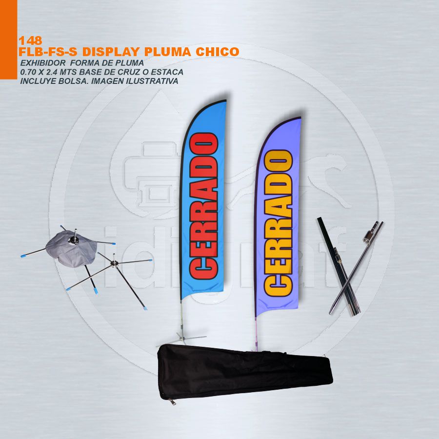 DISPLAY PLUMA CHICO 2.90 MT ALTURA
